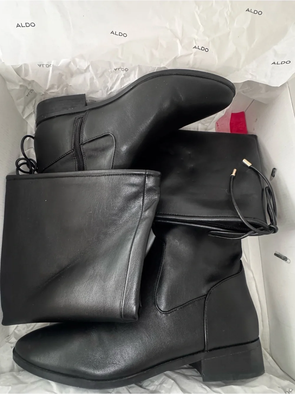 ALDO Lotherimma Black Knee High Tall Boots Women’s Size 10